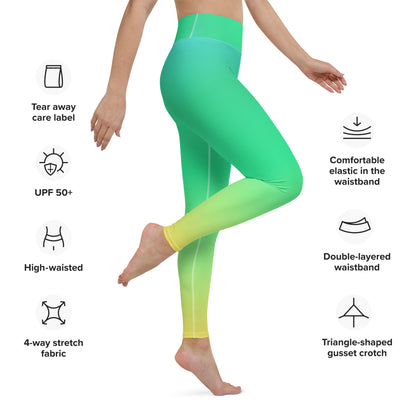 Everyday Sunset Lime Yoga Leggings