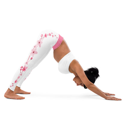 Cherry Blossom Yoga Leggings