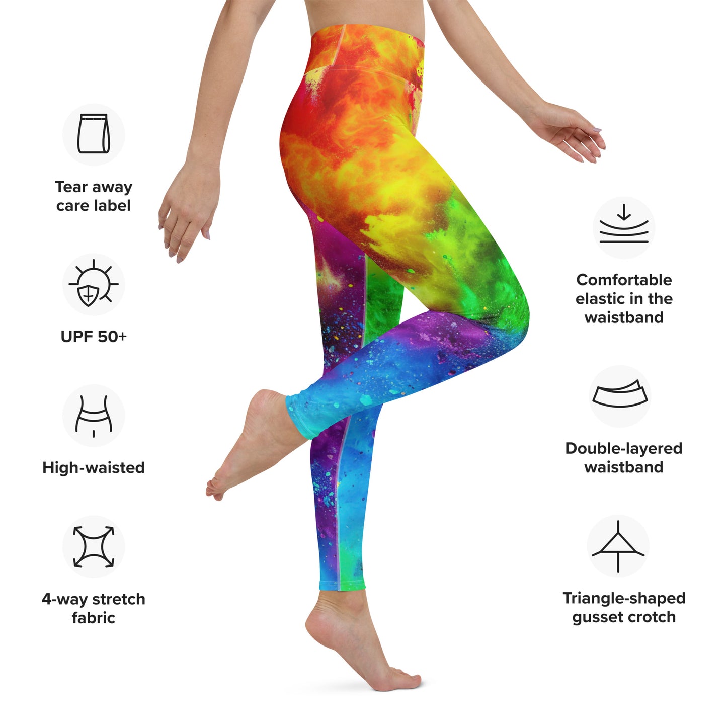 Color Explosion Yoga Leggings