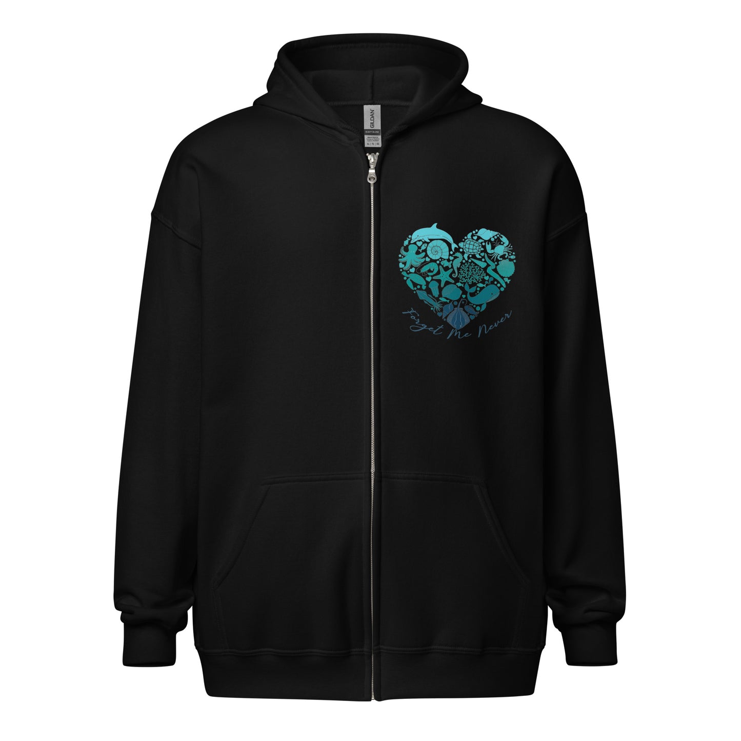 Love of the Ocean Zip Up Hoodie