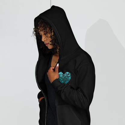 Love of the Ocean Zip Up Hoodie