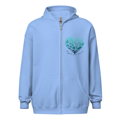 Love of the Ocean Zip Up Hoodie