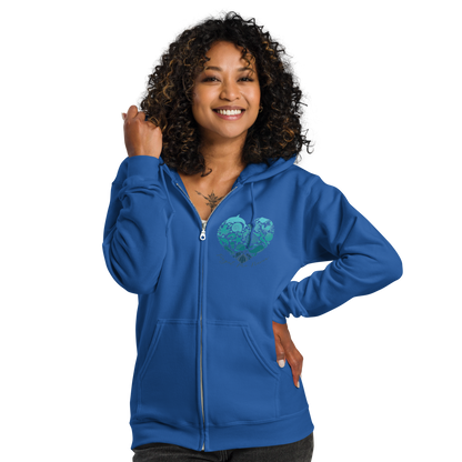 Love of the Ocean Zip Up Hoodie