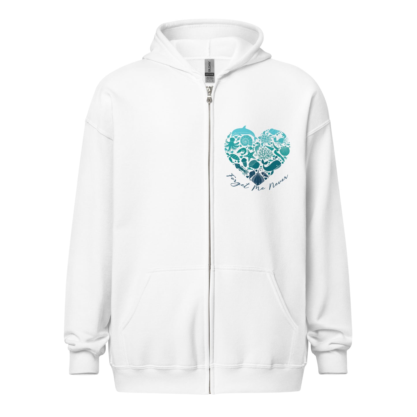 Love of the Ocean Zip Up Hoodie