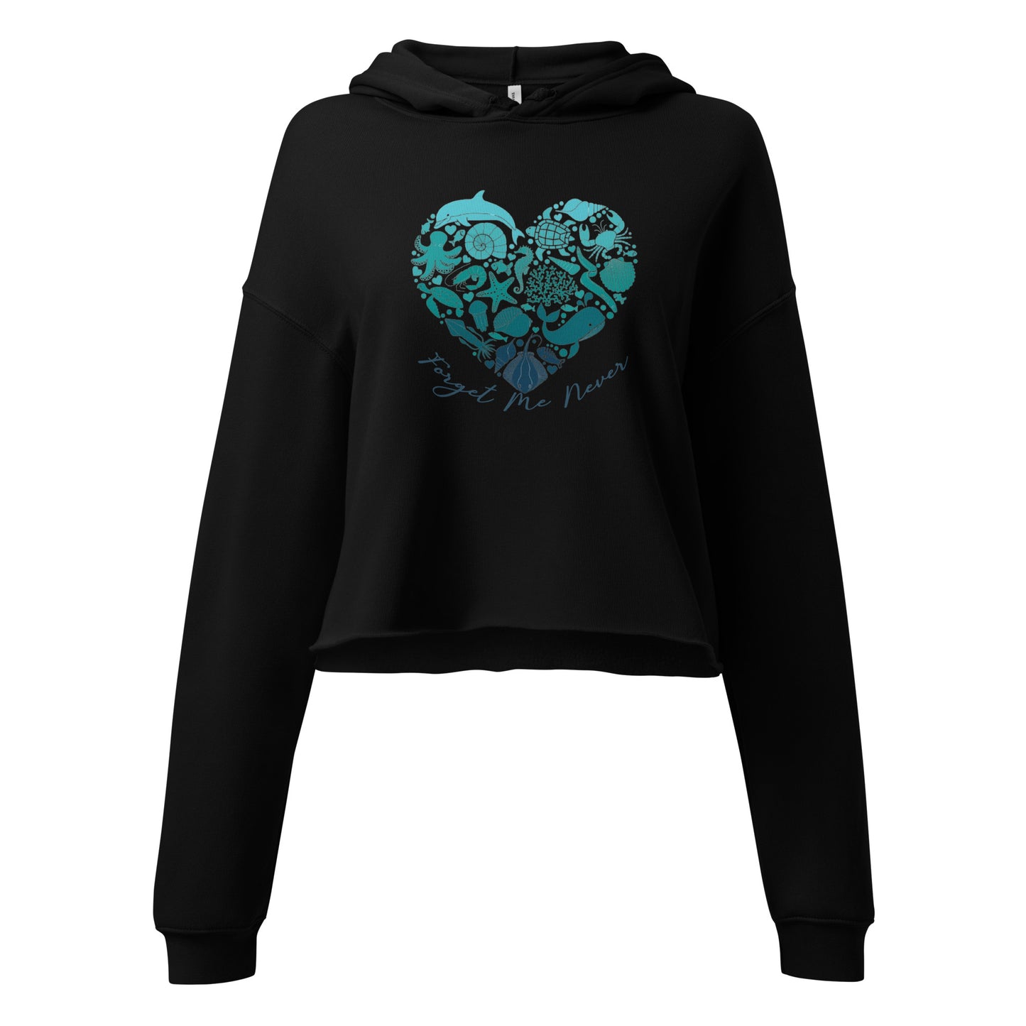 Love of the Ocean Crop Hoodie