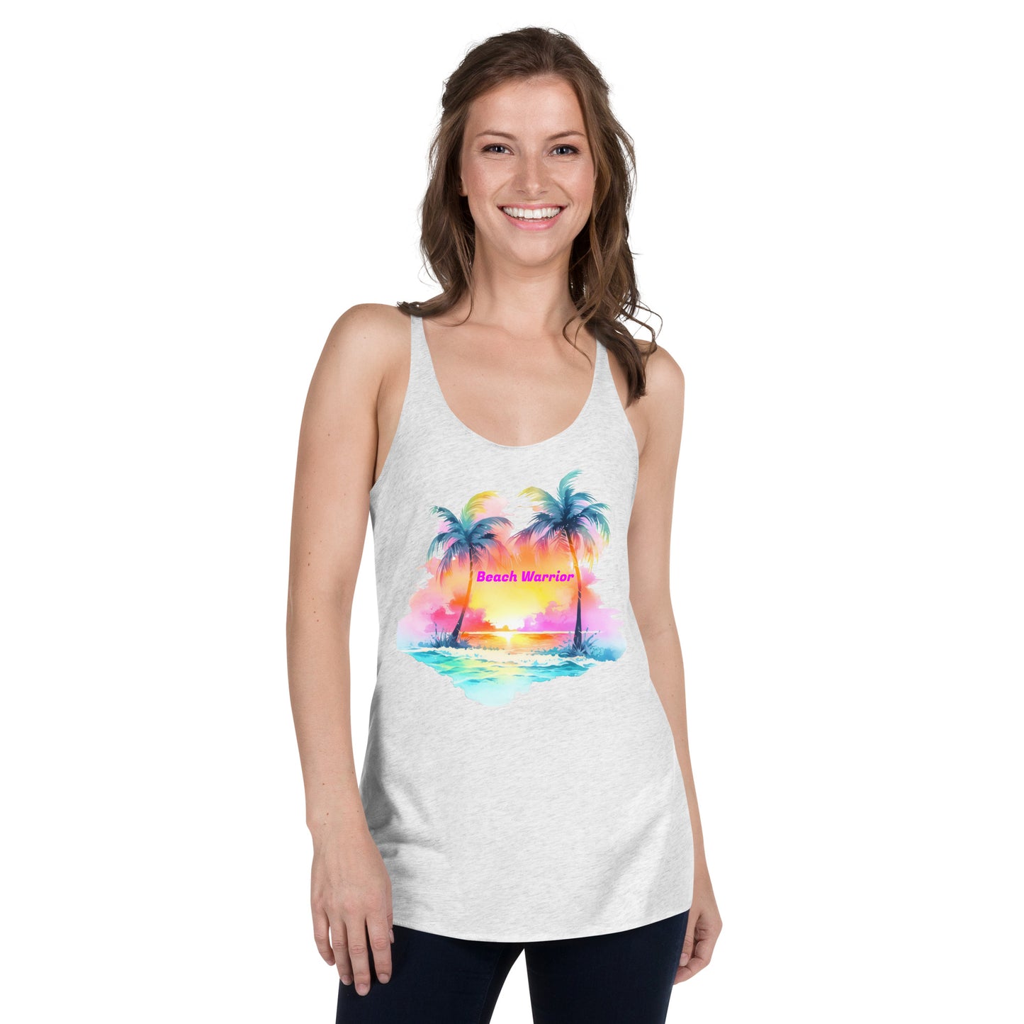 Love of The Ocean Beach Warrior Racerback Tank